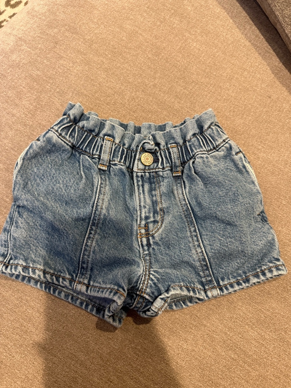 GAP Light Blue Denim Paperbag Waist Girls' Shorts